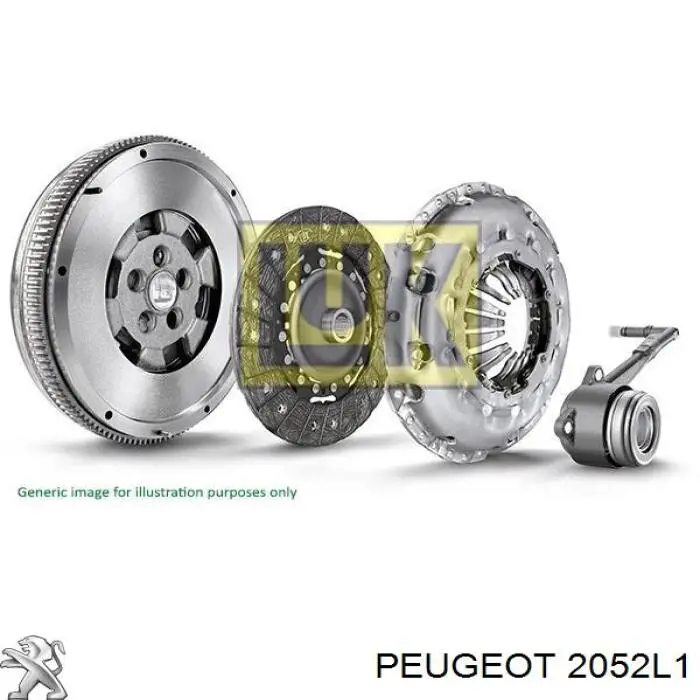2052L1 Peugeot/Citroen комплект зчеплення (3 частини)