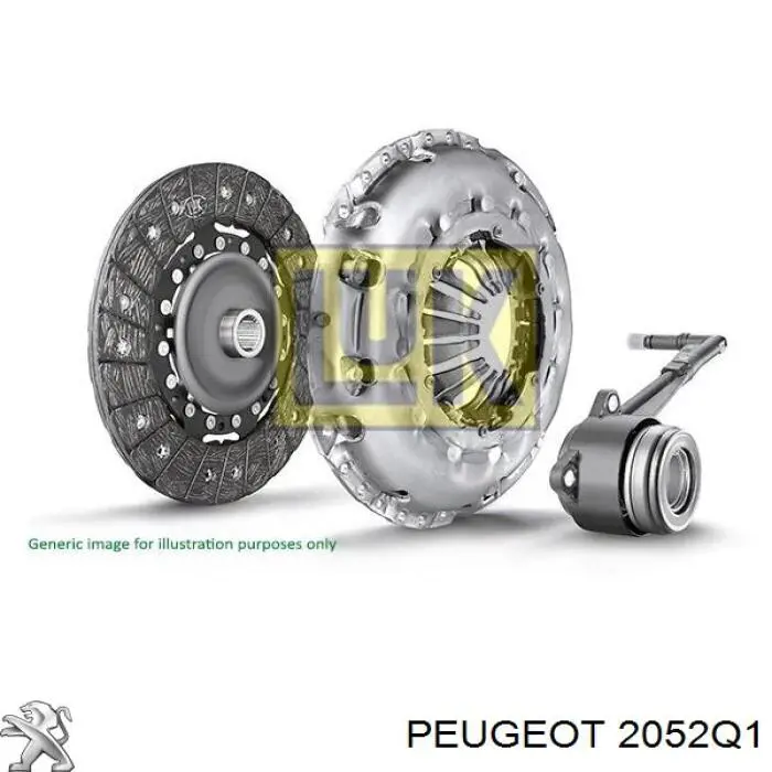 2052Q1 Peugeot/Citroen комплект зчеплення (3 частини)
