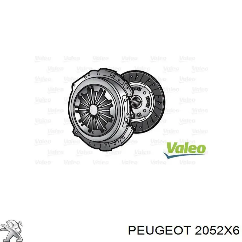 2052X6 Peugeot/Citroen комплект зчеплення (3 частини)