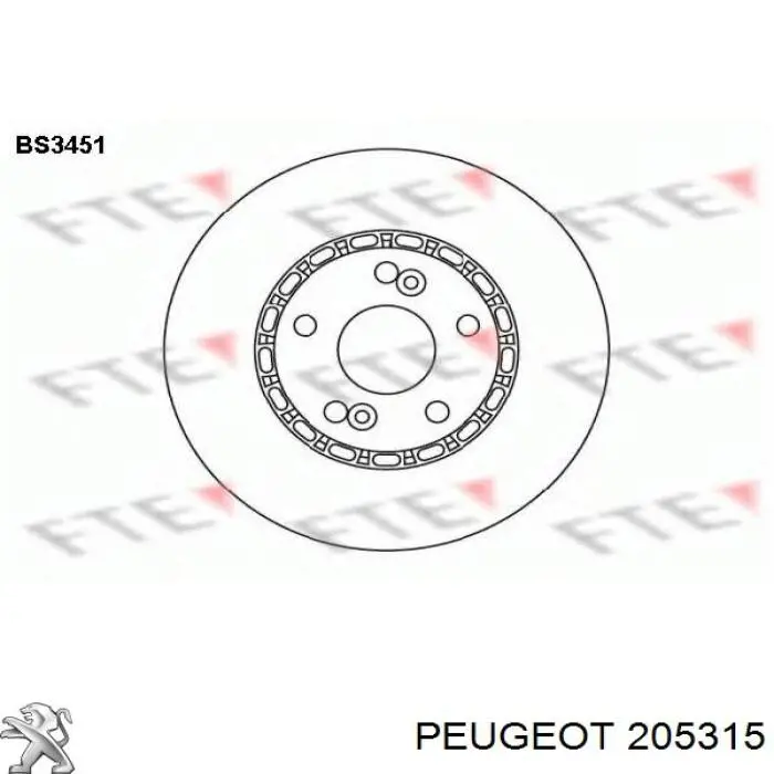 Купити 205315 Peugeot/Citroen Комплект зчеплення (диск, корзина, підшипник)