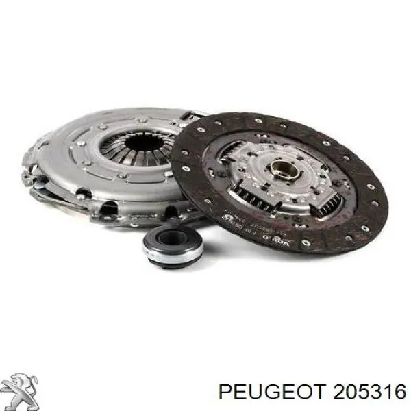 205316 Peugeot/Citroen комплект зчеплення (3 частини)