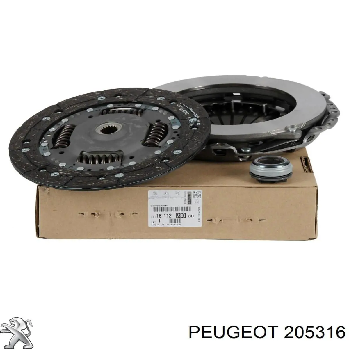 Купити 0000205809 Peugeot/Citroen Комплект зчеплення (диск, корзина, підшипник)