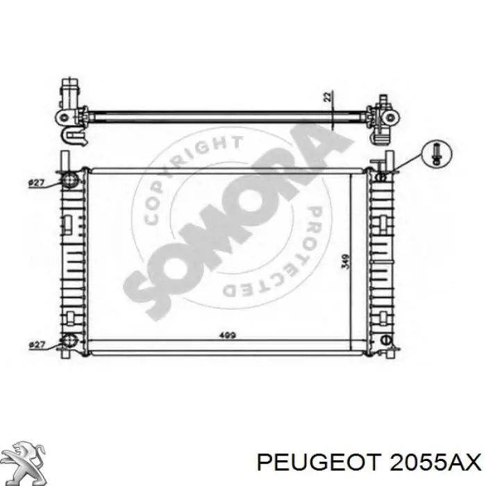 Зчеплення Peugeot/Citroen 2055AX ціна, від 21.54 USD