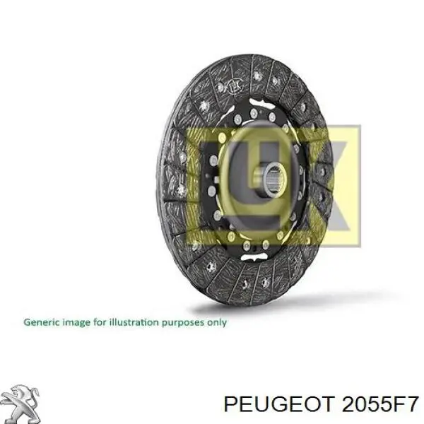 2055F7 Peugeot/Citroen Диск зчеплення