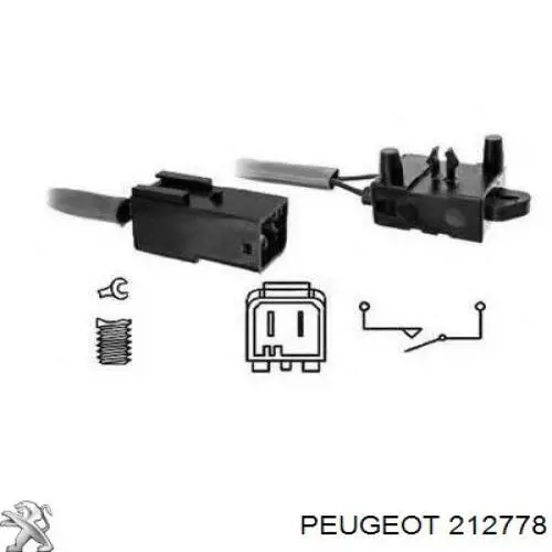 Датчик включення зчеплення Peugeot/Citroen 212778 ціна, від 10.91 USD