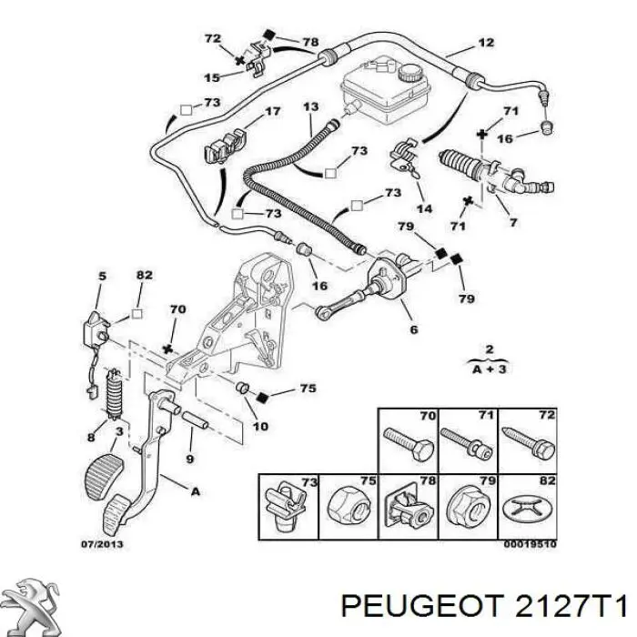 Педаль зчеплення на Citroen Xsara Picasso N68
