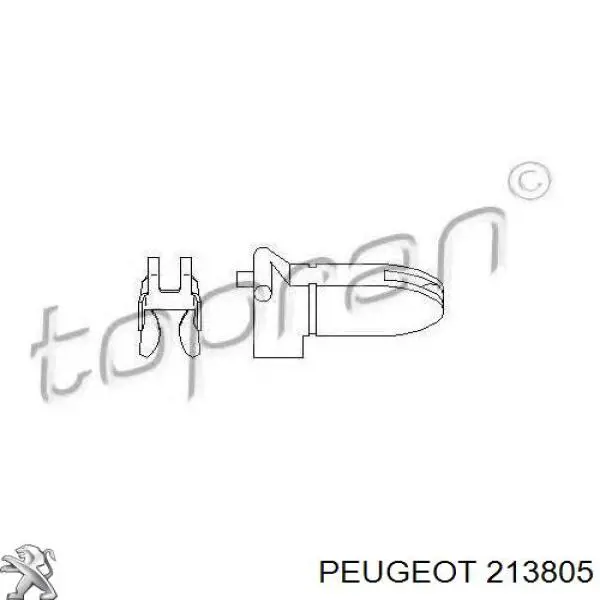 Кліпса педалі троса зчеплення 213805 Peugeot/Citroen