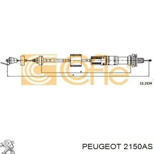 Трос зчеплення 2150AS Peugeot/Citroen
