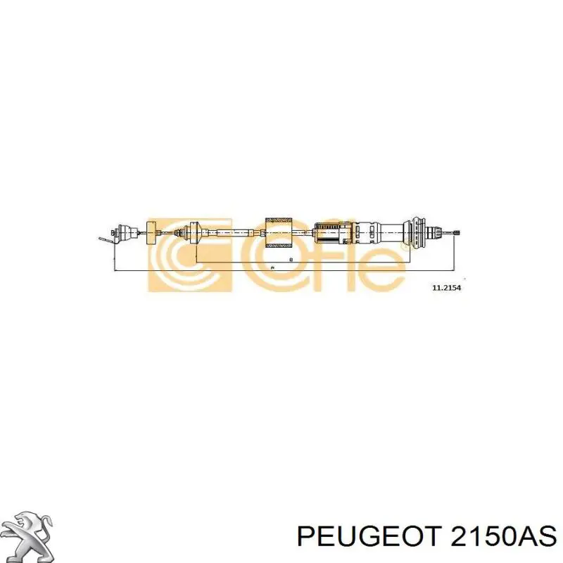 Трос зчеплення Peugeot/Citroen 2150AS ціна, від 20.17 USD