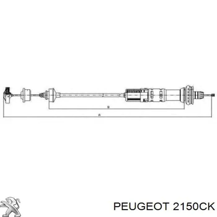 Купити 2150CK Peugeot/Citroen Трос зчеплення