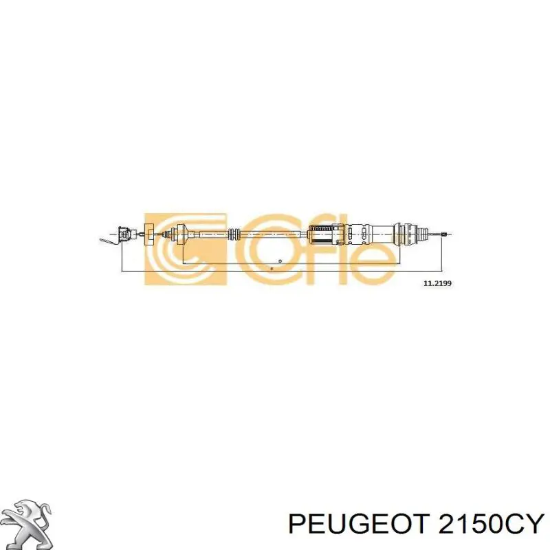 Трос зчеплення 2150CY Peugeot/Citroen