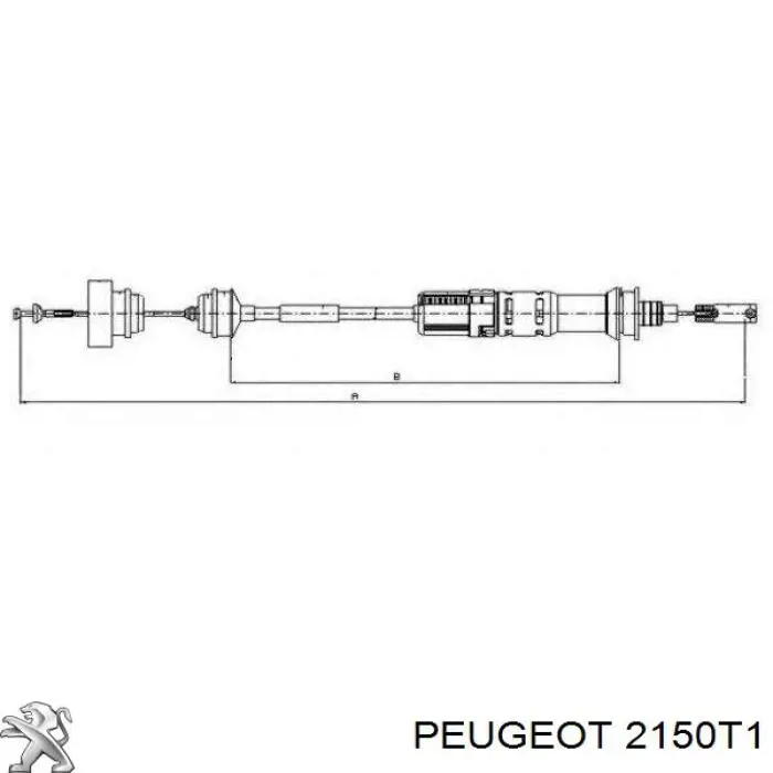 Купити 2150T1 Peugeot/Citroen Трос зчеплення