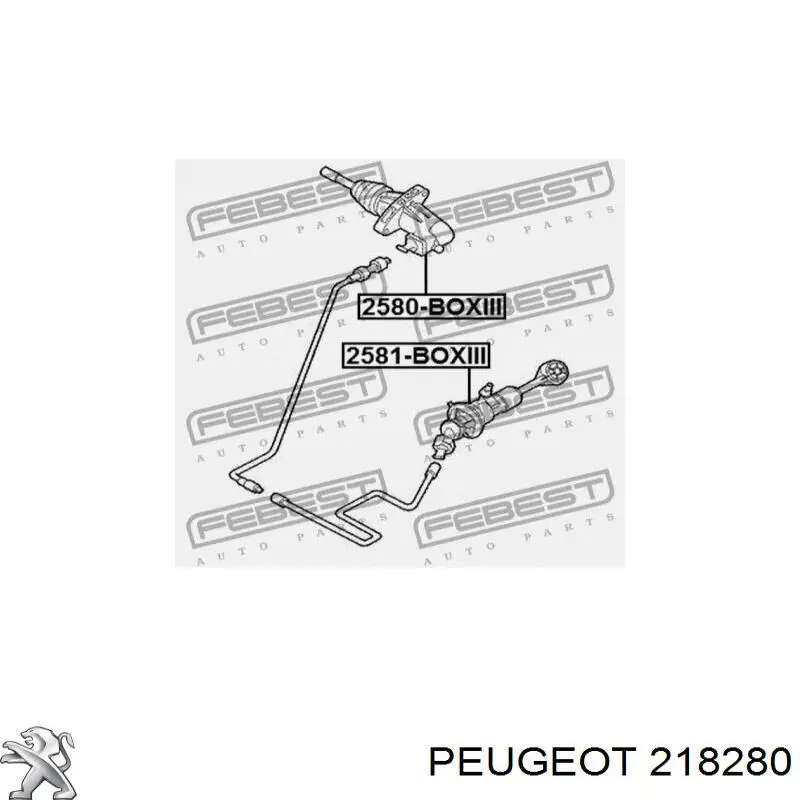 Купити 218280 Peugeot/Citroen Головний циліндр зчеплення