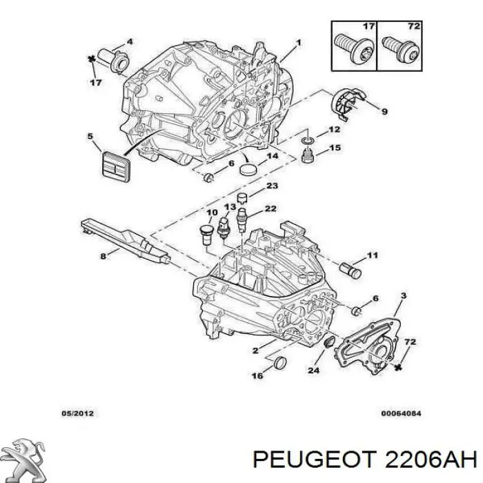  Peugeot/Citroen 2206AH ціна, від 86.30 USD