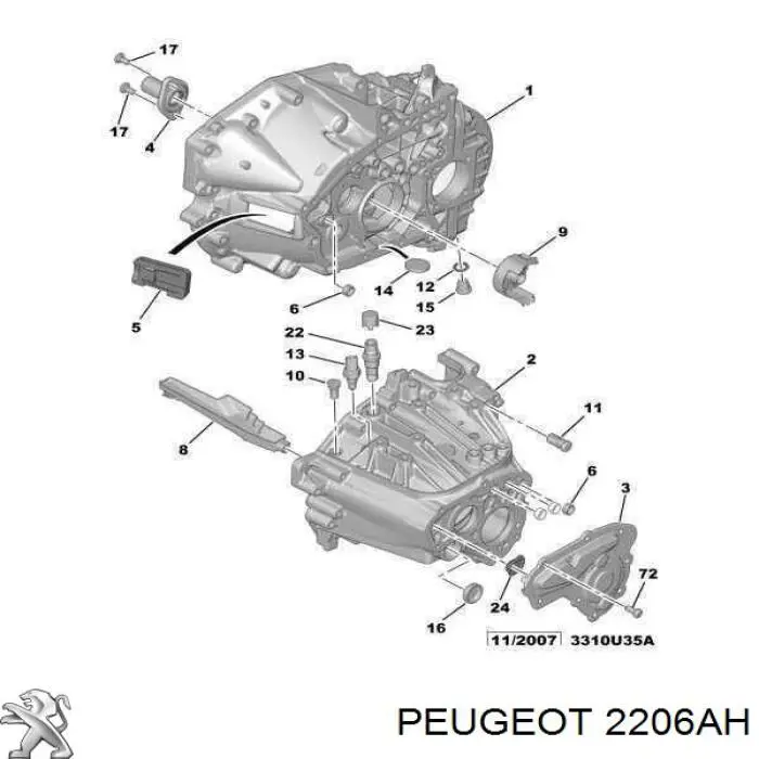  2206AH Peugeot/Citroen