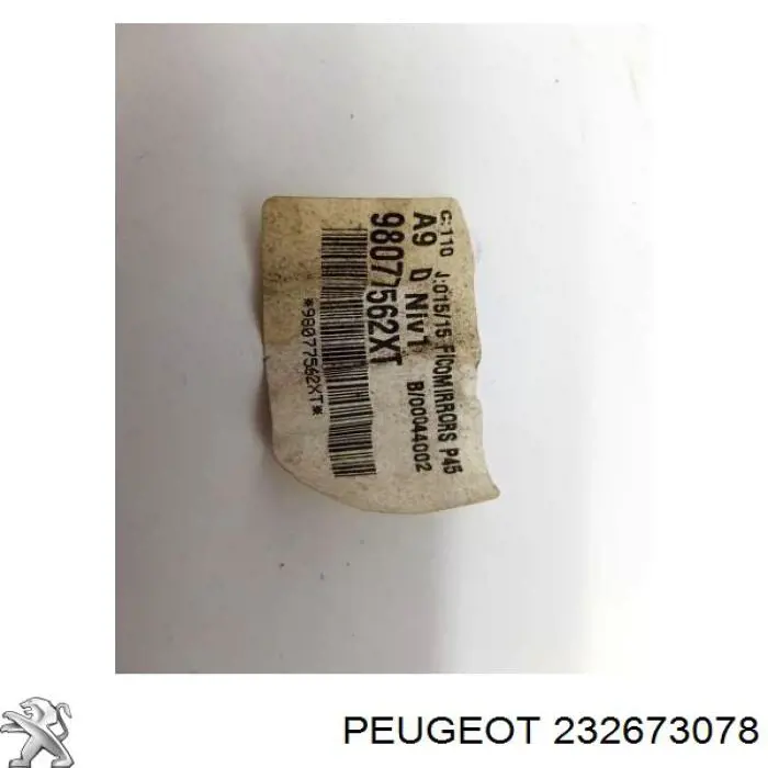 232673078 Peugeot/Citroen Праве дзеркало заднього виду