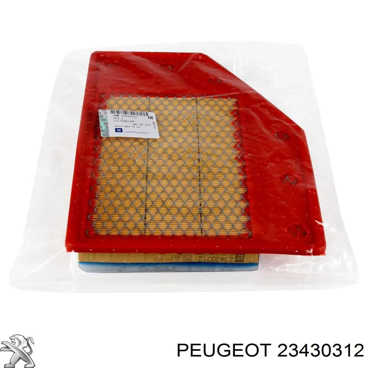 Елемент повітряного фільтра Peugeot/Citroen 23430312 ціна, від 11.15 USD