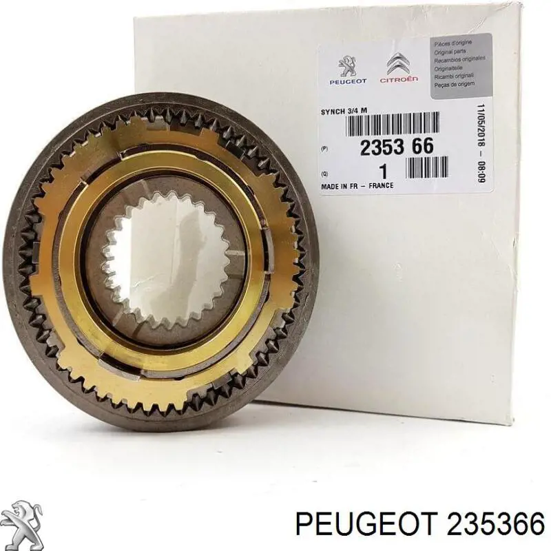 Синхронізатор 3/4-ї передачі Peugeot/Citroen 235366 ціна, від 105.96 USD