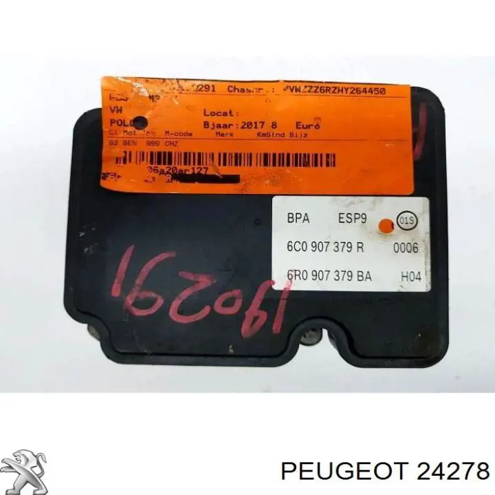 24278 Peugeot/Citroen датчик температури охолоджуючої рідини