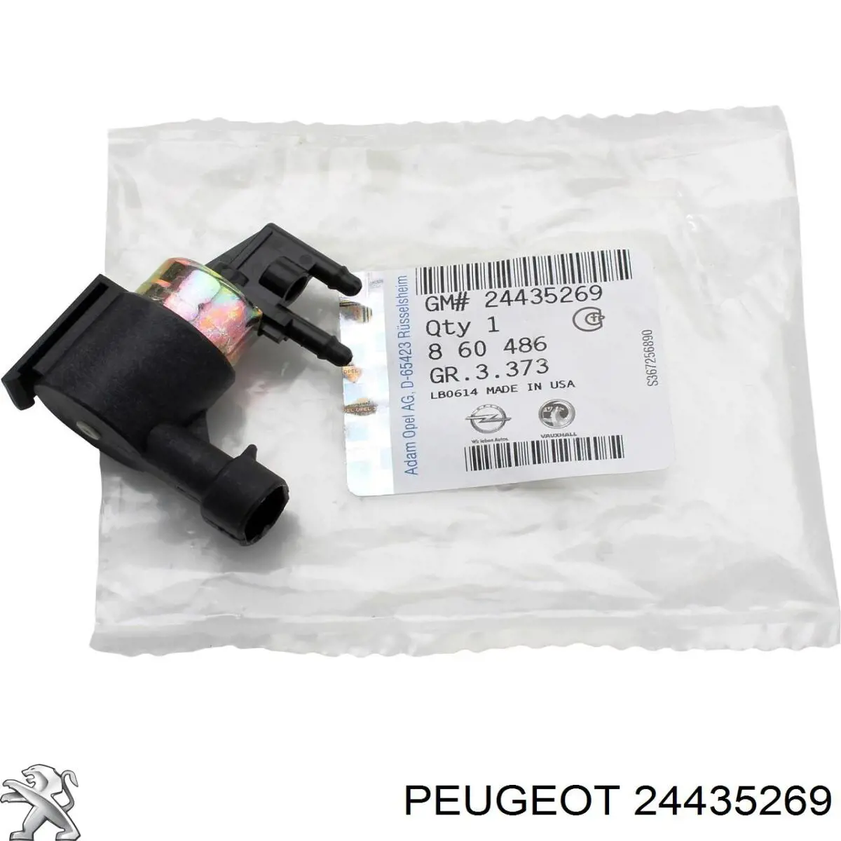 Перетворювач тиску (соленоїд) наддуву / EGR Opel 0860486