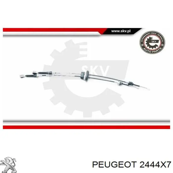 Купити 2444X7 Peugeot/Citroen Трос перемикання передач