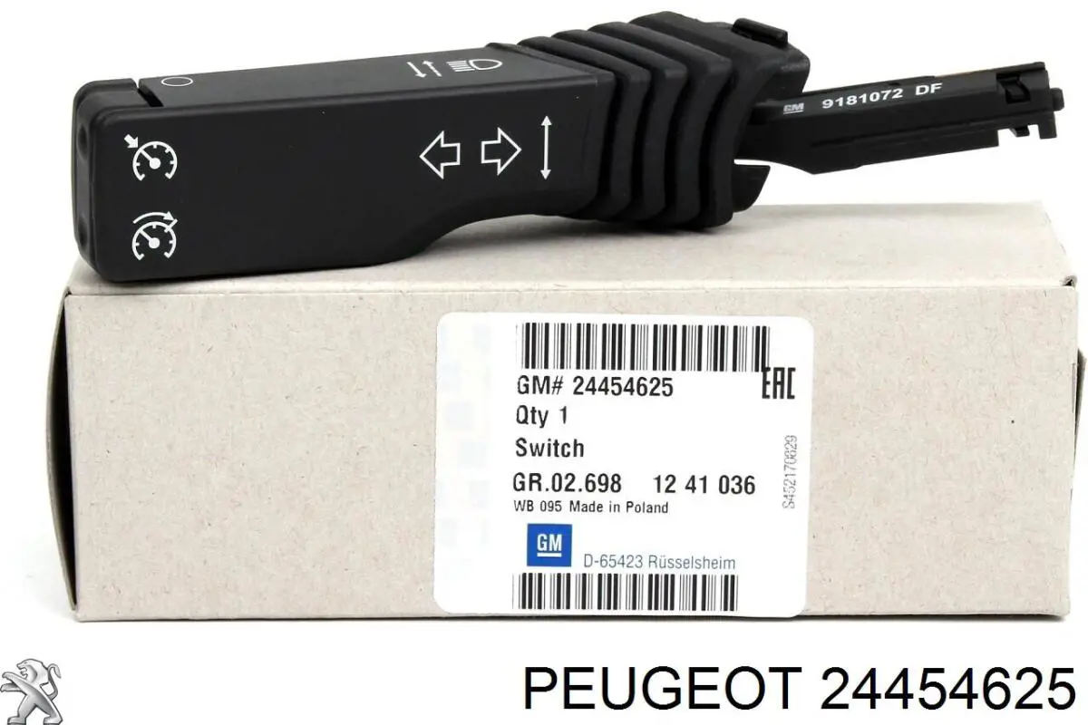 Перемикач підрульовий, лівий 24454625 Peugeot/Citroen