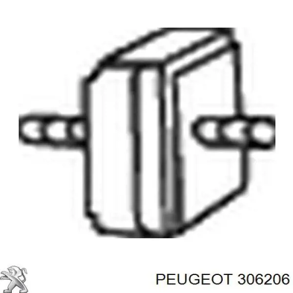Купити 306206 Peugeot/Citroen Подушка глушника