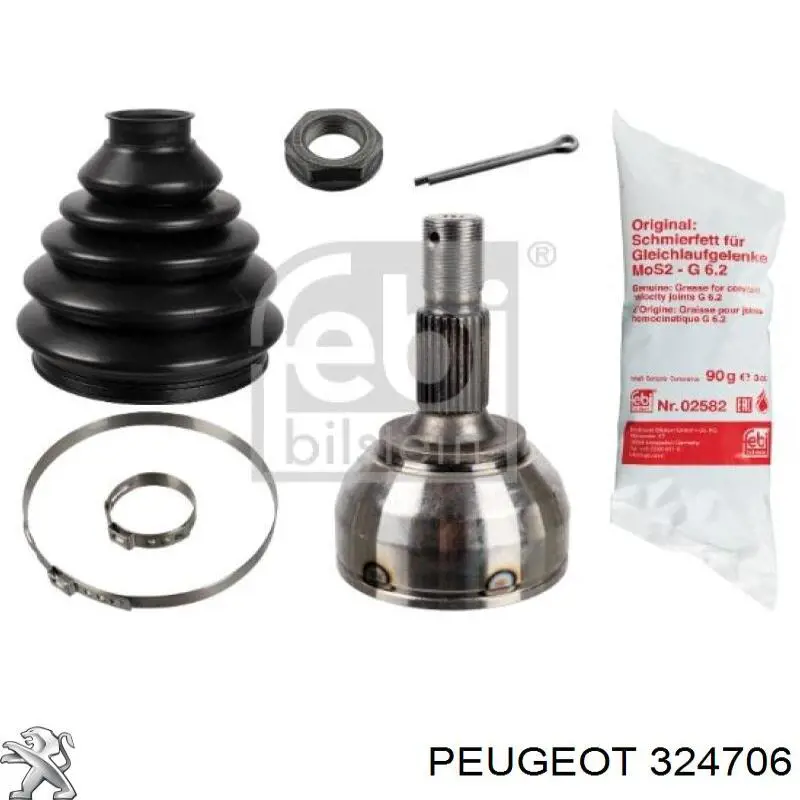 Підшипник піввісі переднього моста Peugeot/Citroen 324706 ціна, від 12.08 USD