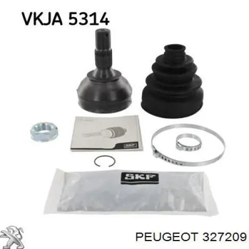 Купити 327209 Peugeot/Citroen Шарнір приводу зовнішній