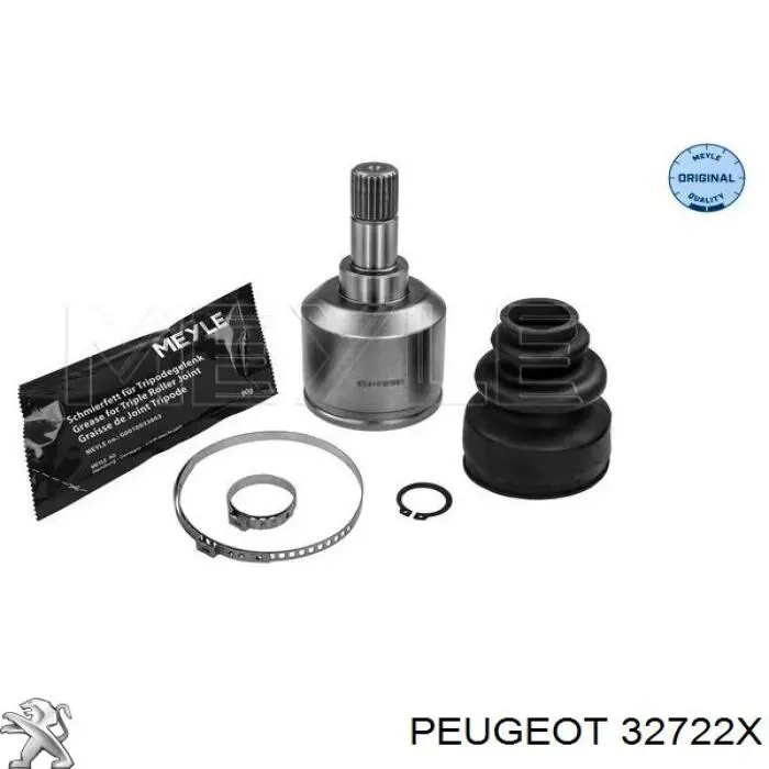 Привід передній лівий Peugeot/Citroen 32722X ціна, від 21.26 USD