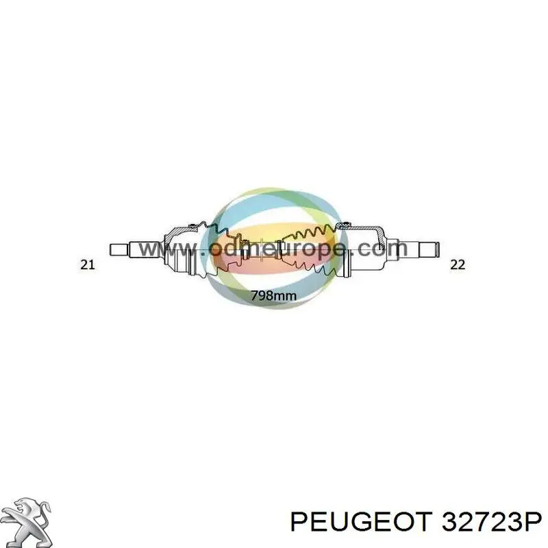 32723P Peugeot/Citroen Привід лівий