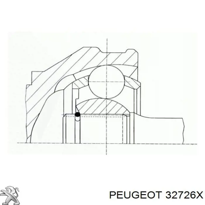 Купити 32726X Peugeot/Citroen Ліва піввісь