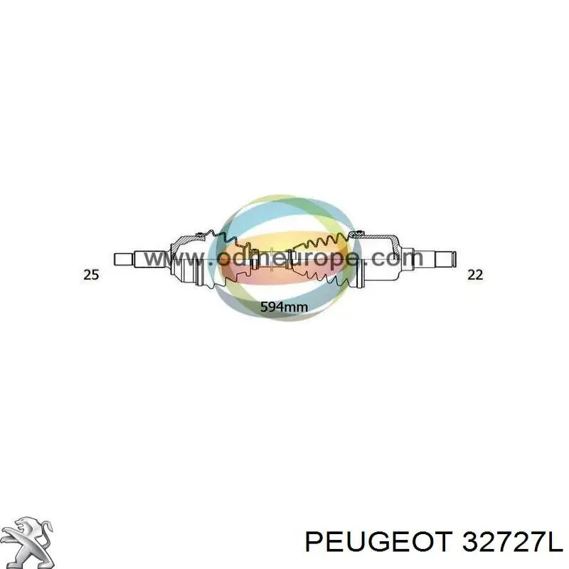 Купити 32727L Peugeot/Citroen Ліва піввісь