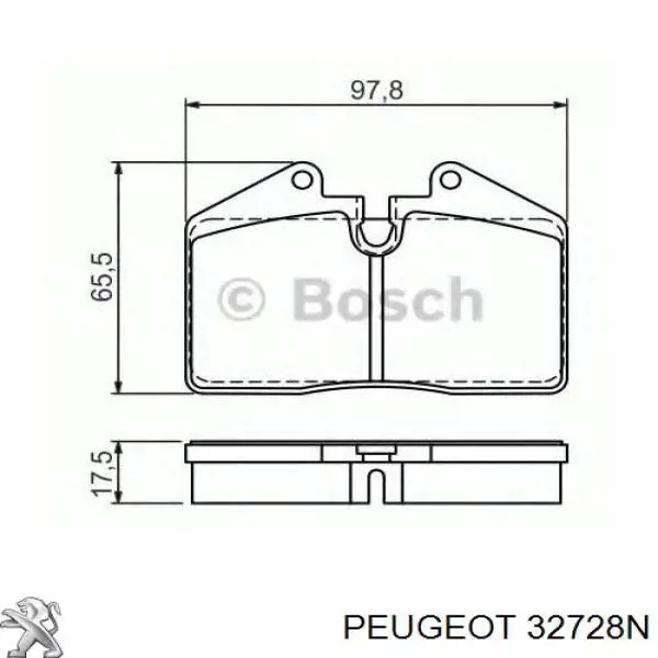 Привід передній лівий Peugeot/Citroen 32728N ціна, від 101.86 USD