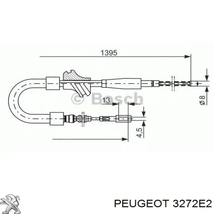 Купити 3272E2 Peugeot/Citroen Ліва піввісь