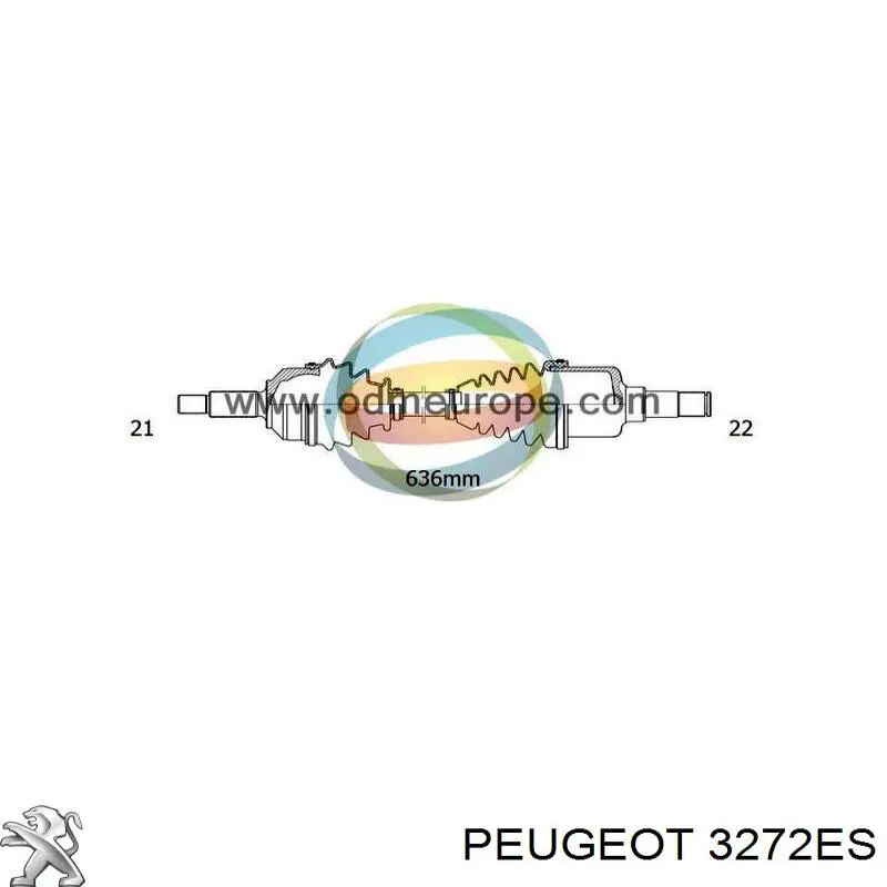 Купити 3272ES Peugeot/Citroen Ліва піввісь