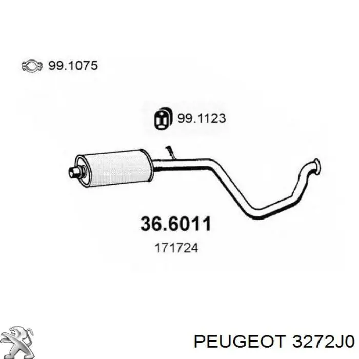 Купити 3272J0 Peugeot/Citroen Ліва піввісь