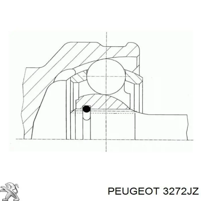 3272JZ Peugeot/Citroen Привід лівий