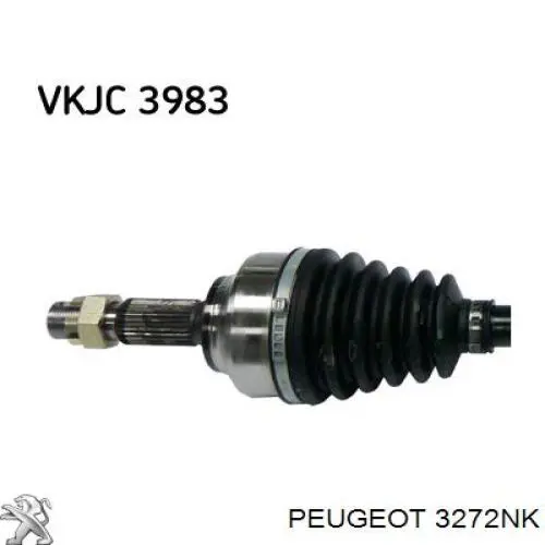Привід передній лівий Peugeot/Citroen 3272NK ціна, від 72.93 USD