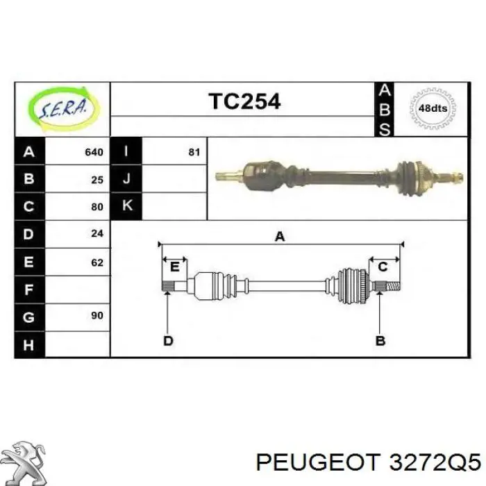  3272Q5 Peugeot/Citroen