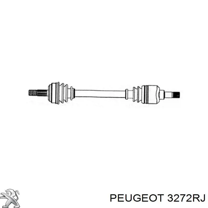 Привід передній лівий Peugeot/Citroen 3272RK ціна, від 93.07 USD