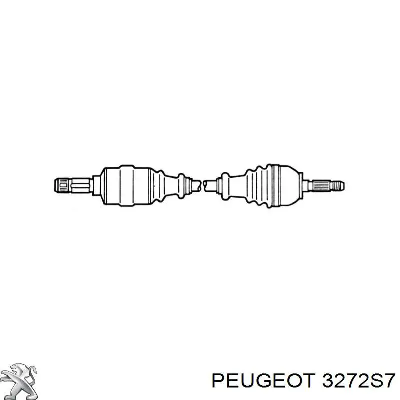 Привід передній лівий Peugeot/Citroen 3272S7 ціна, від 44.38 USD