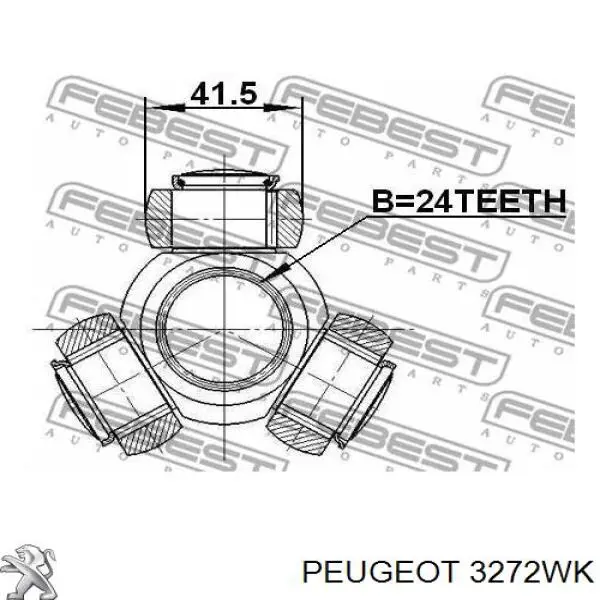 Купити 3272WK Peugeot/Citroen Ліва піввісь