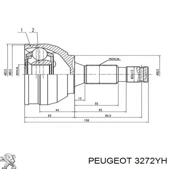  3272YH Peugeot/Citroen