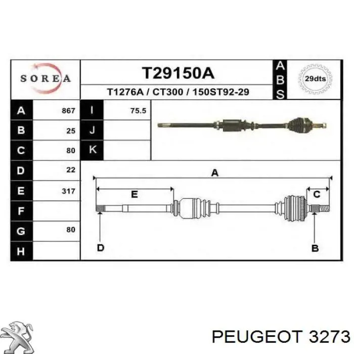  3273 Peugeot/Citroen