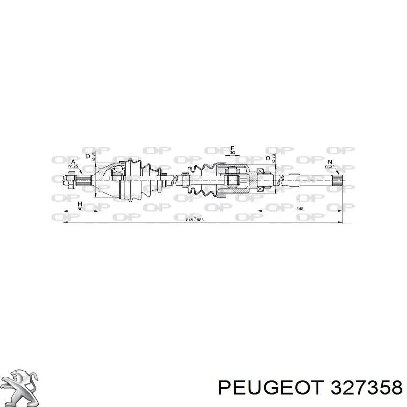 Піввісь передня, права Starline 3416612 ціна, від 76.43 USD