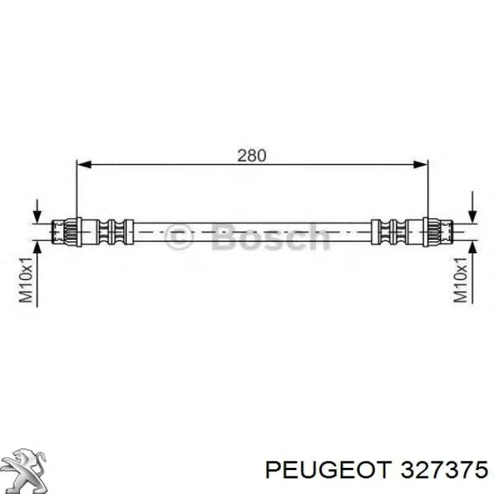 Ліва піввісь 327375 Peugeot/Citroen