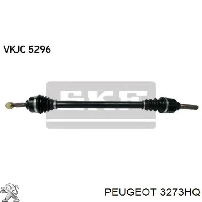 Піввісь передня, права Peugeot/Citroen 3272EQ ціна, від 60.32 USD