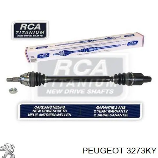Піввісь передня, права Peugeot/Citroen 3273KY ціна, від 74.89 USD