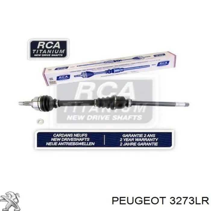 Піввісь передня, права Peugeot/Citroen 3273LR ціна, від 80.18 USD
